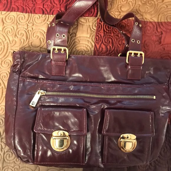 Mark Jacobs Stella Dark Plum Tote - Picture 3 of 5